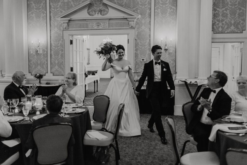 Bride and Groom grand entrance into reception