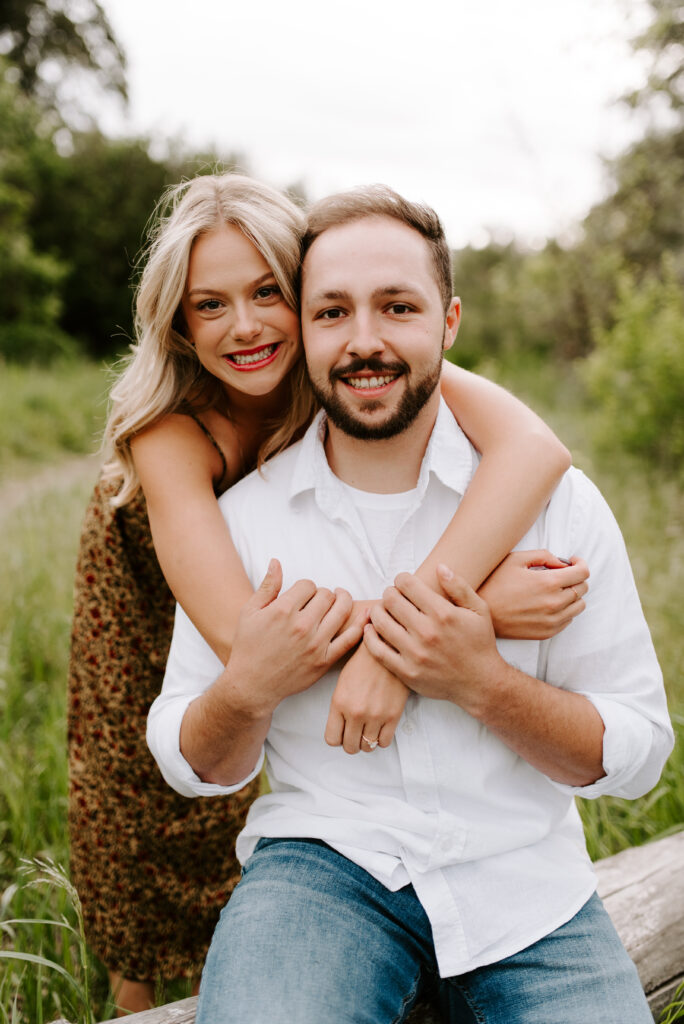 couple smiling together