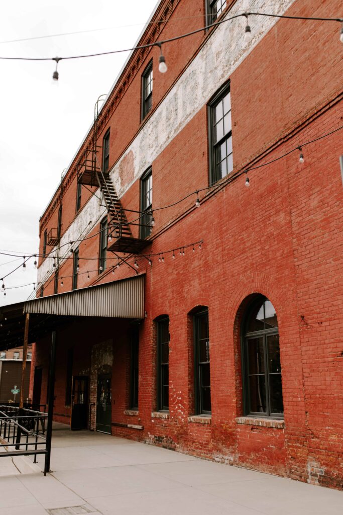 The front of the old Washington Cracker Building that is now Overbluff Cellars.